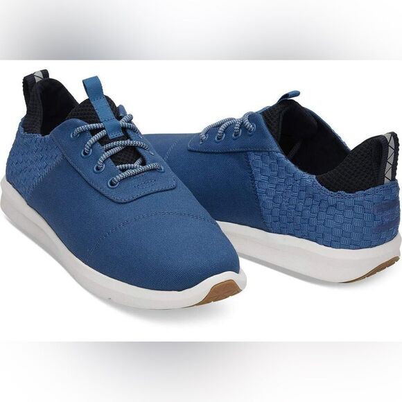 Toms men’s Cabrillo Sneakers Shoes size 9.5 Imperial Blue - Picture 1 of 14